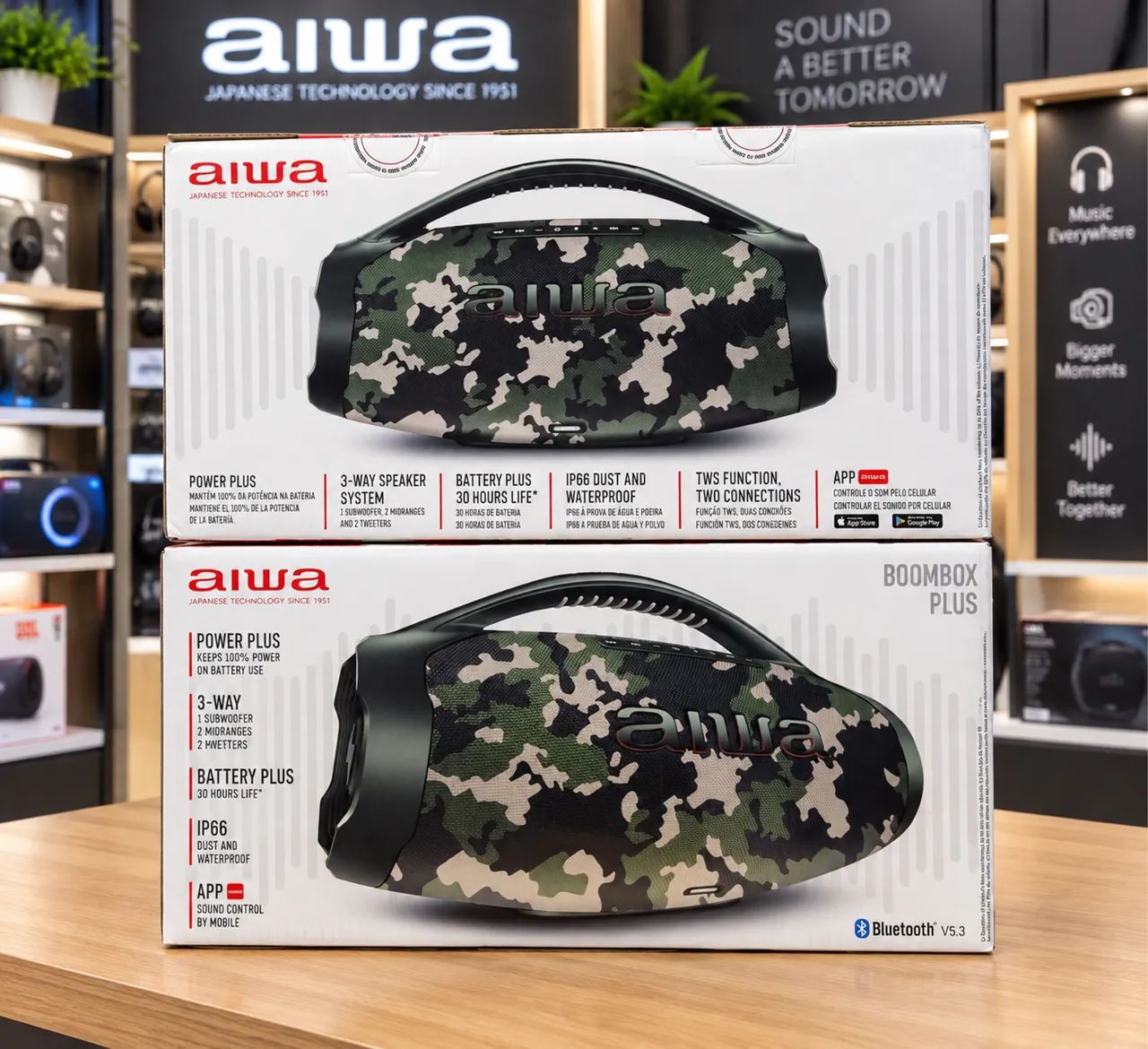 AIWA BOOMBOX PLUS 200W | NOVA | LACRADA 