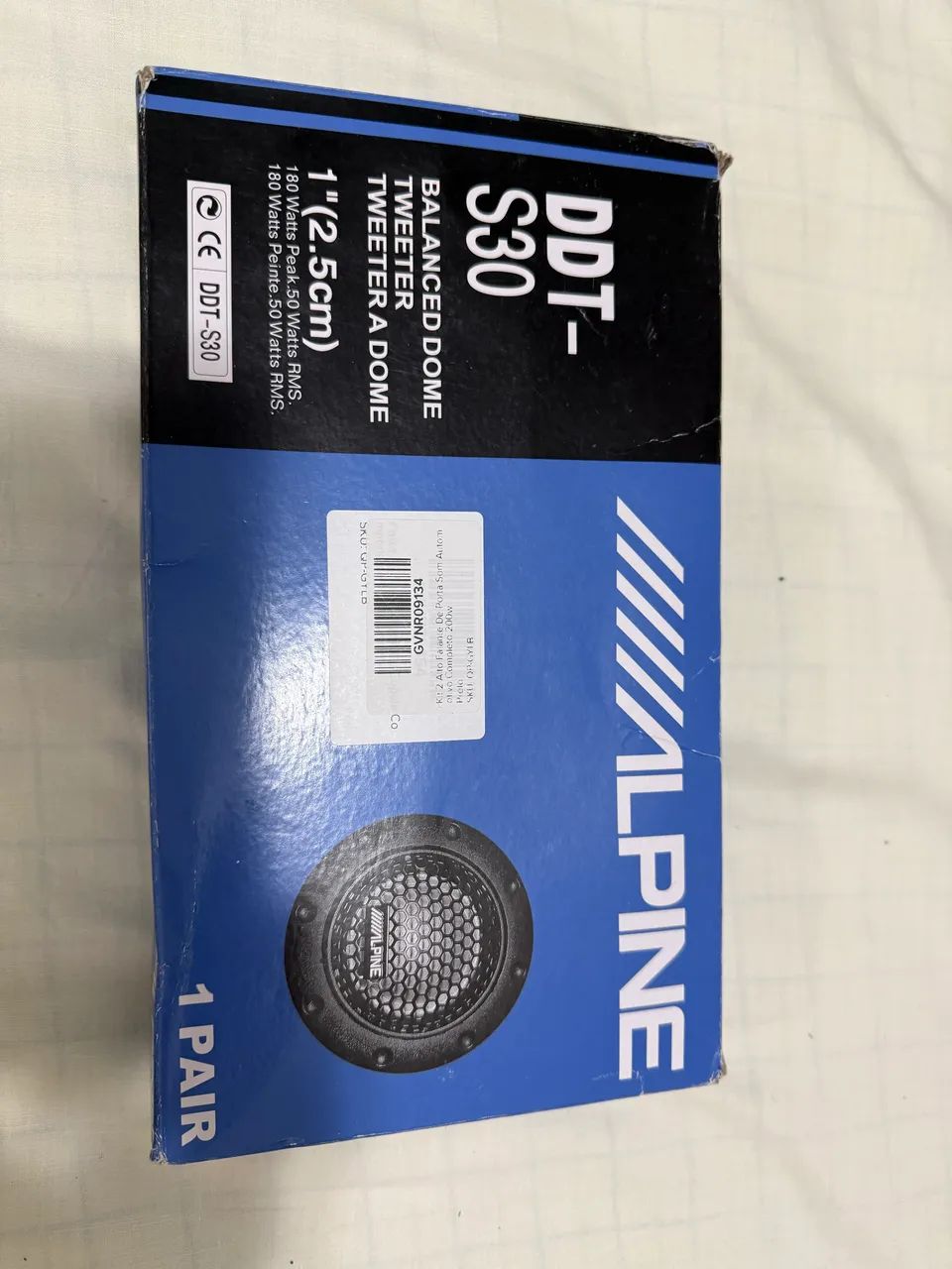 Tweeter Alpine DDT-S30 par na caixa