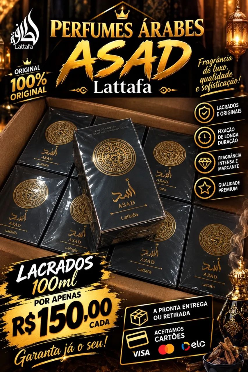 Perfume árabe asad 100ml