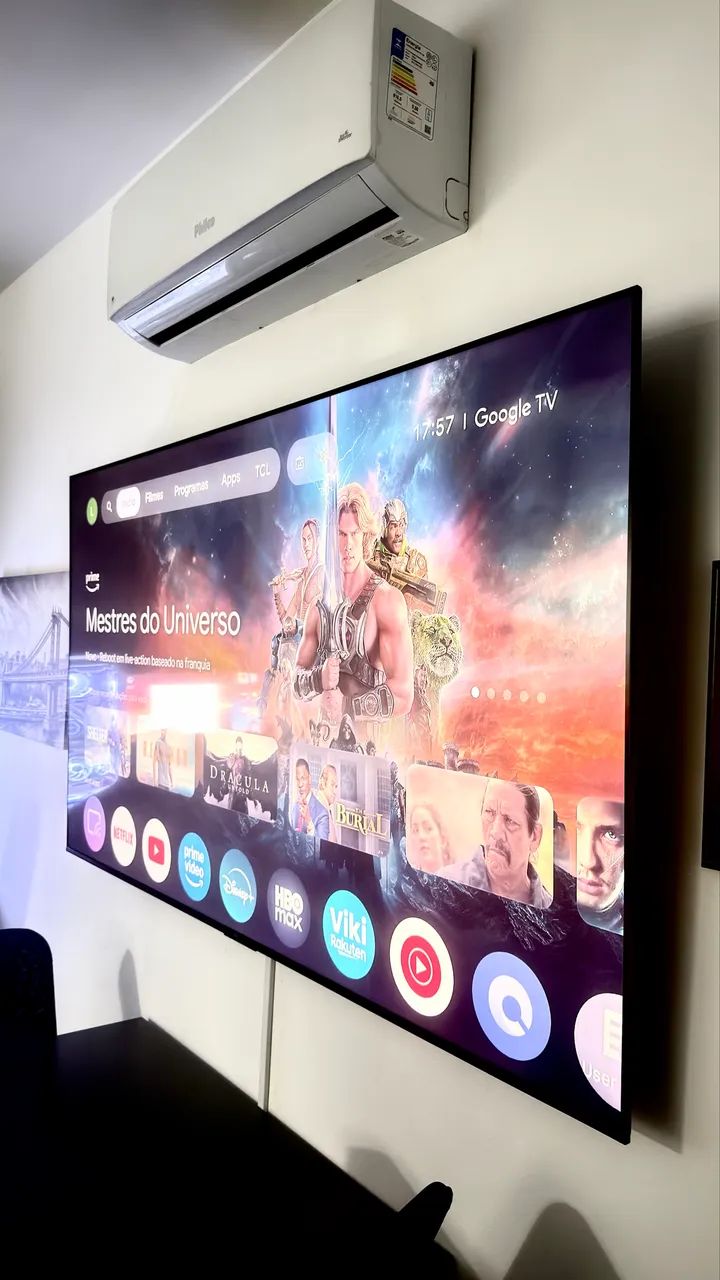 TV TCL 4K 75 polegadas - SOM ONKYO + GOOGLE TV - impecável 