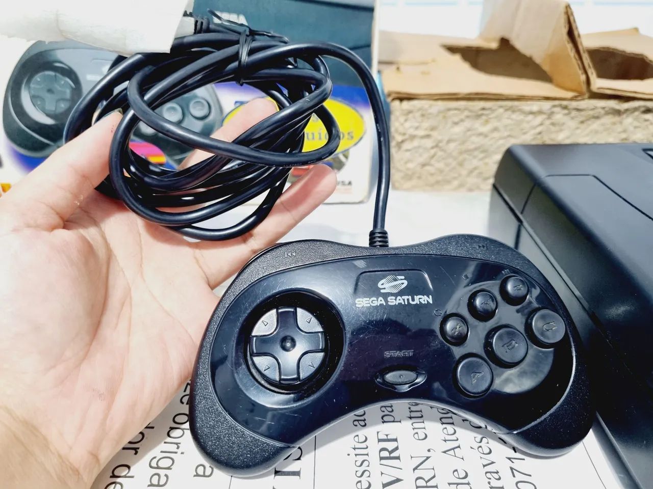 445- (PRETO) CONSOLE SEGA SATURN  - Foto 4