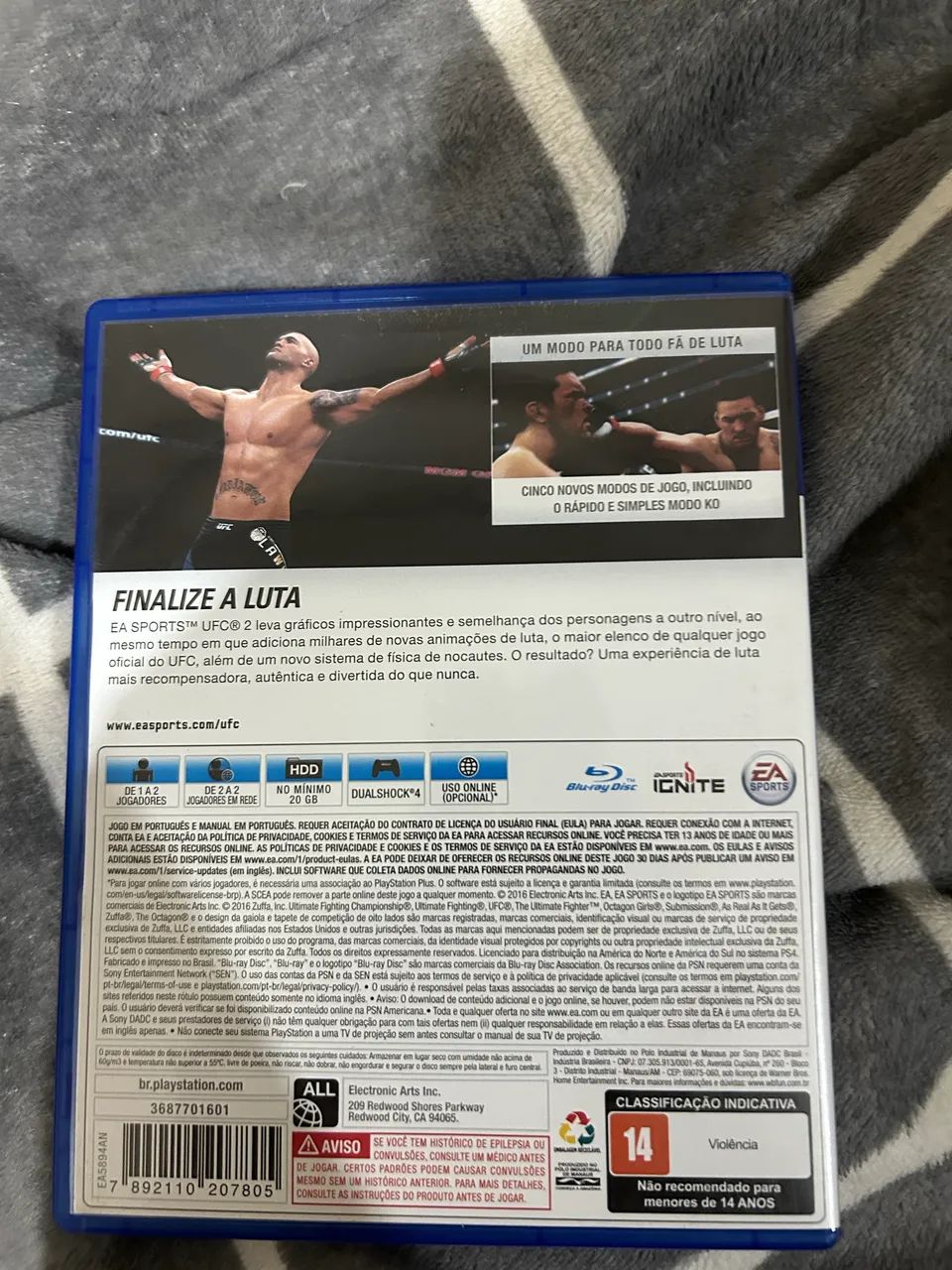 UFC 2 jogo para ps4 funcionando perfeitamente  - Foto 3