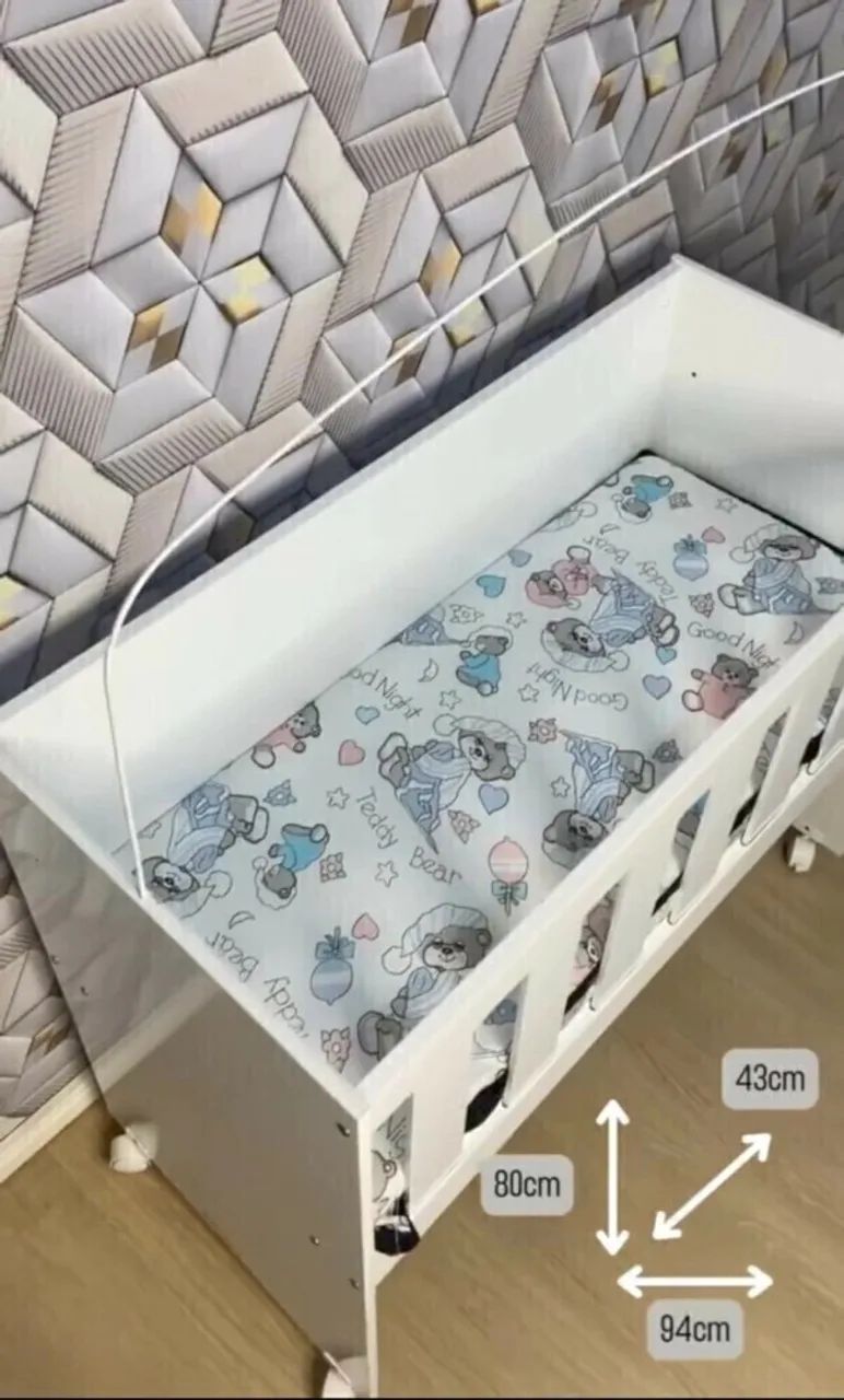 Mini Berço com colchão novo. Entrega grátis  - Foto 2