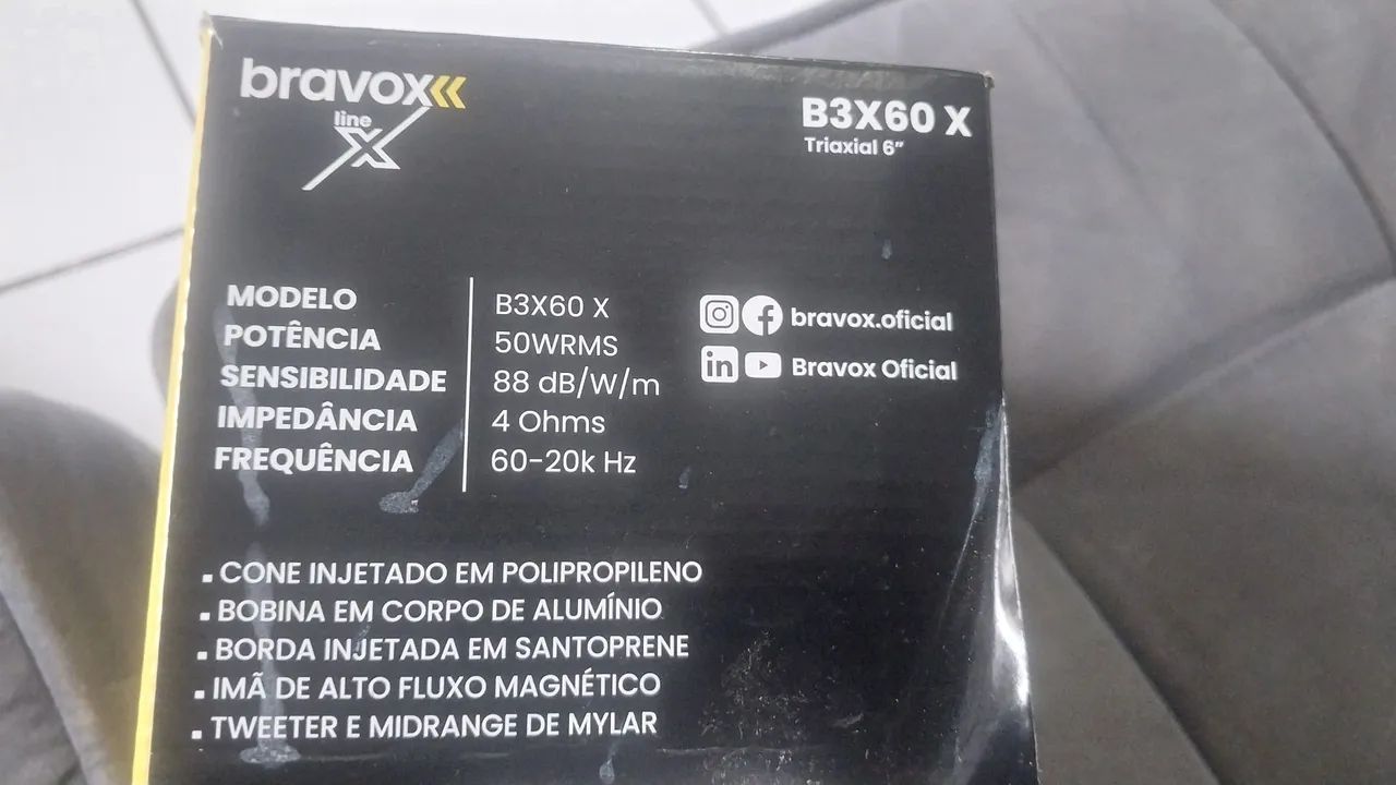 Alto-falante bravox de 6 polegadas trixial - Foto 5