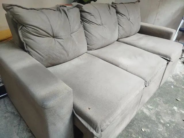 Sofá Retrátil em Suede 2,20 cm - Foto 3