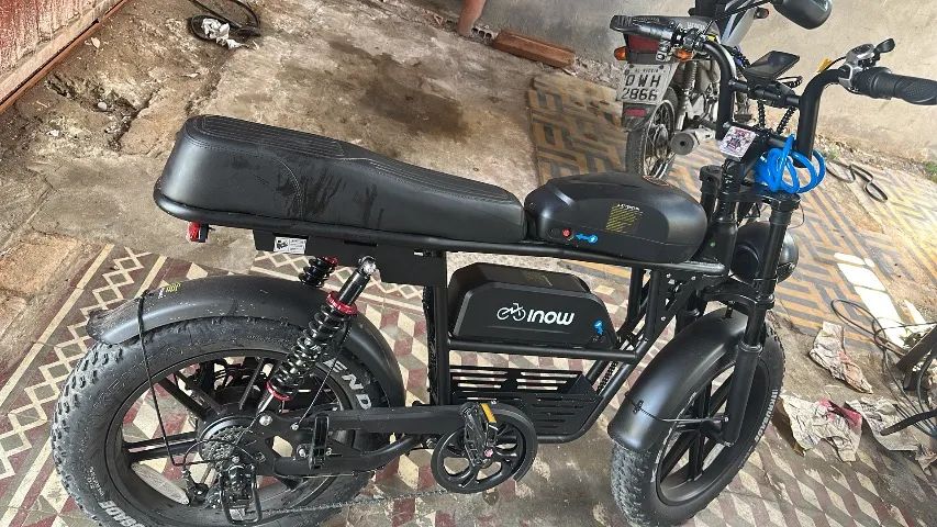 Bicicleta elétrica v35 2 bateria  - Foto 4