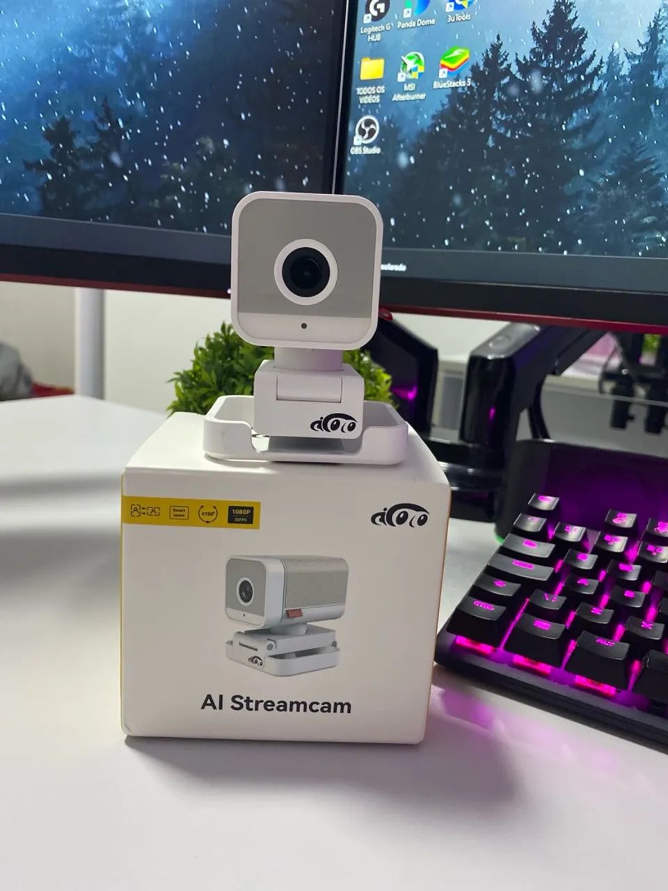 Aicoco AC400 webcam inteligente com inteligência artificial integrada