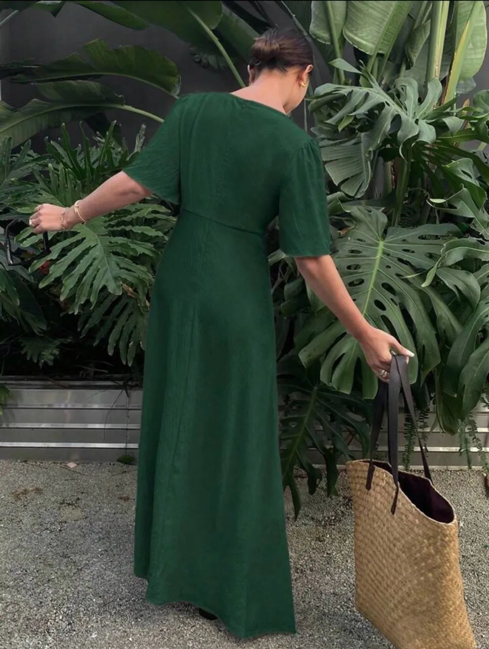 Vestido longo verde - Foto 2