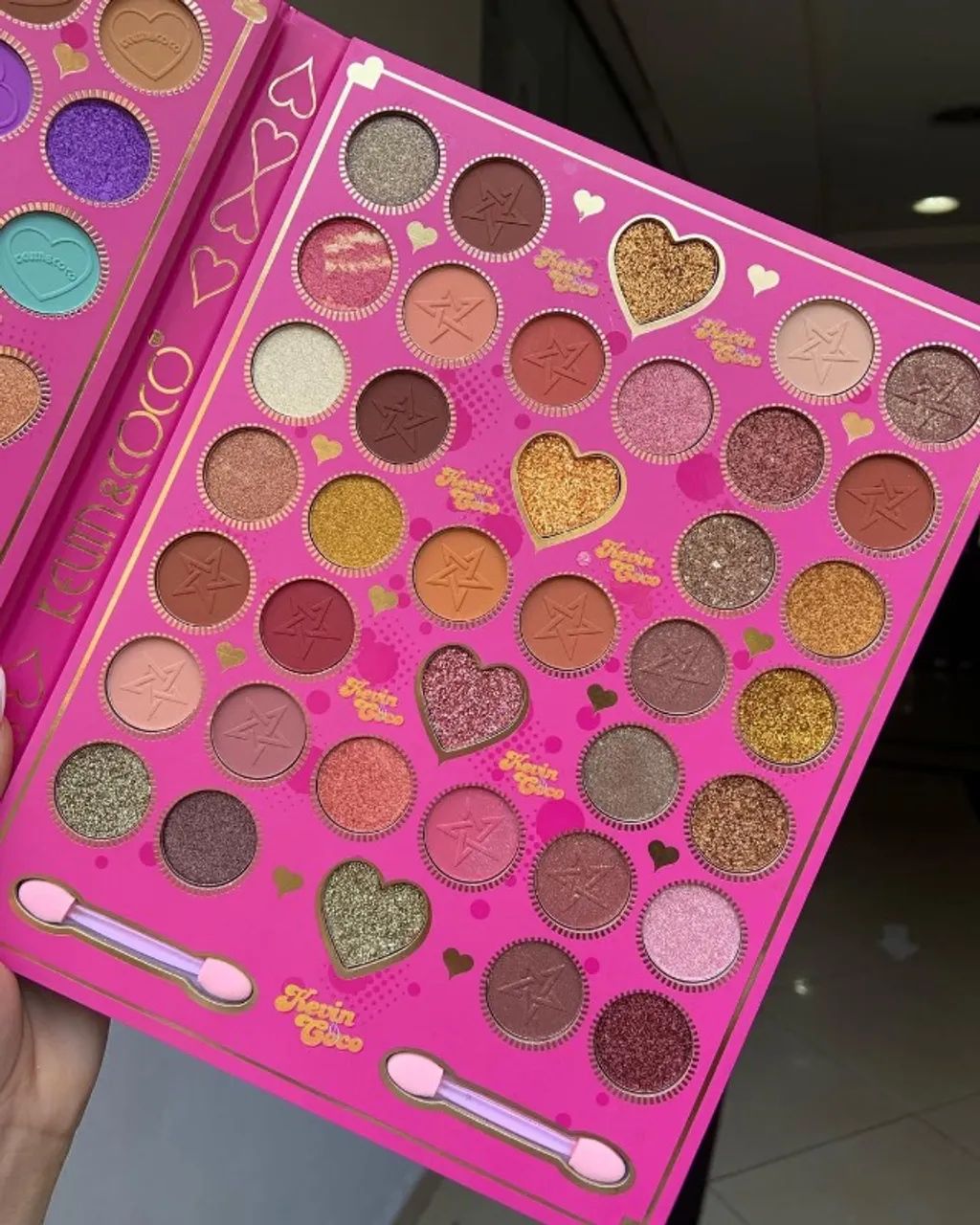 Paleta de maquiagem kevine e coco 78 cores - Foto 2