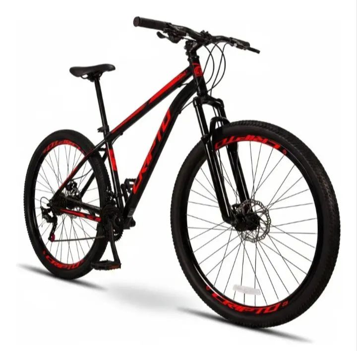 Bicicleta Aro 29 MTB Cripto - 21 Marchas, Freio a Disco e Suspensão