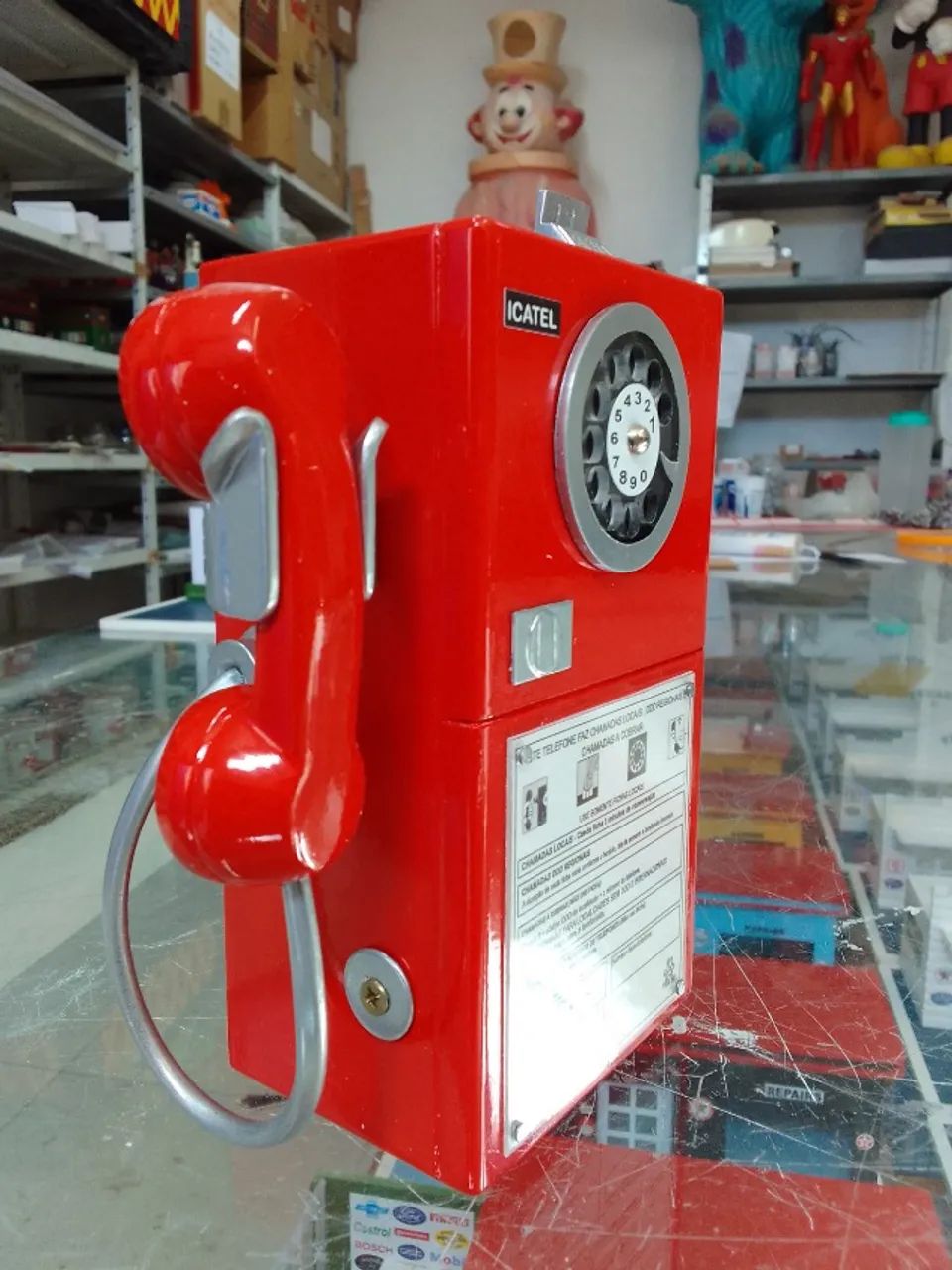miniatura orelhão anos 80 - Foto 4