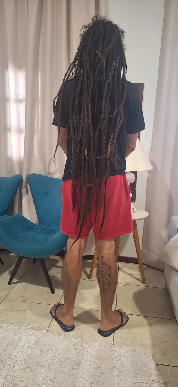 Dreads naturais, sem emendas, sem tinta / 90cm - 105cm - Foto 2