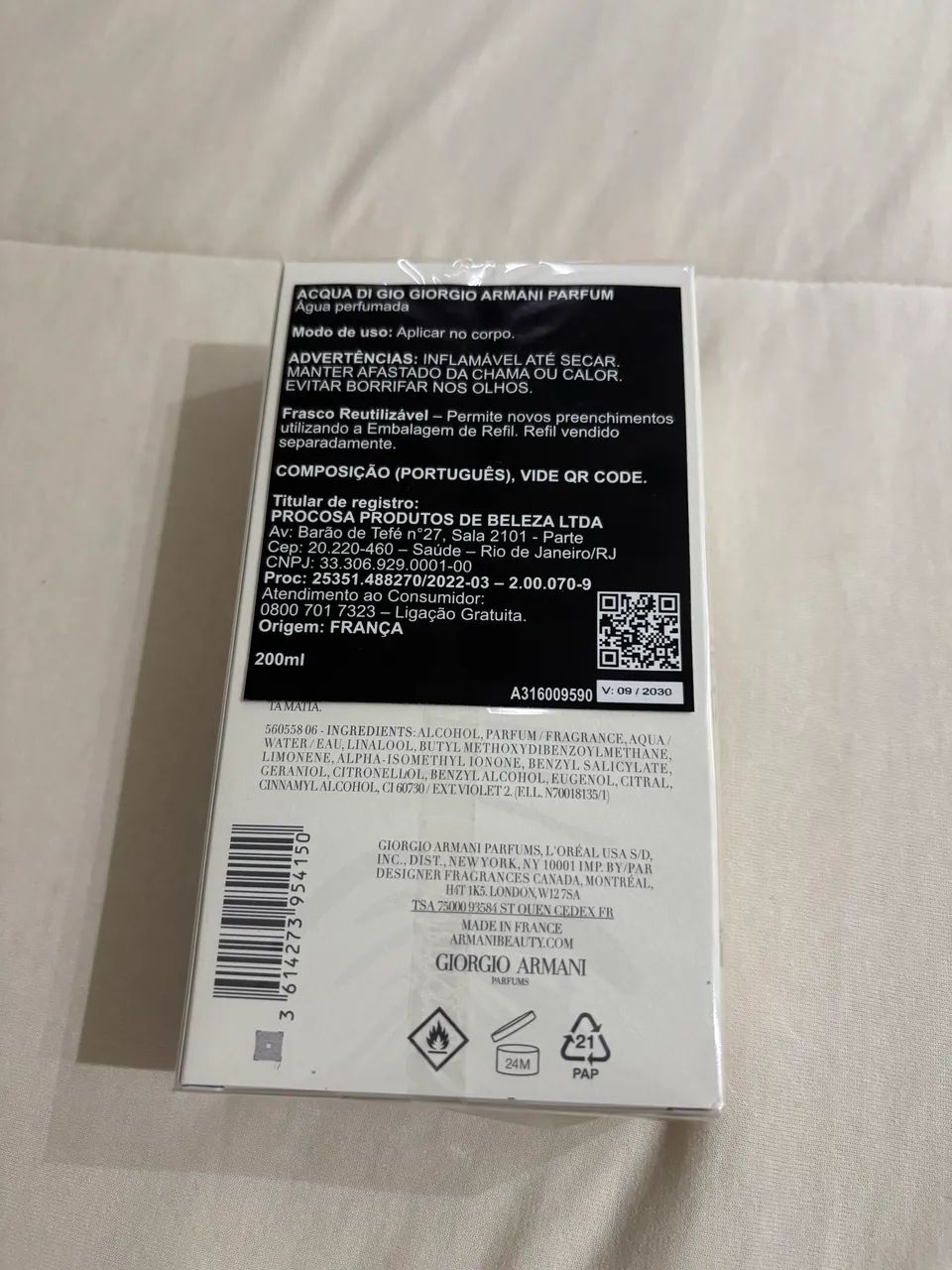 Vendo Perfume Acqua Di Gio Parfum lacrado 200ml - Foto 2