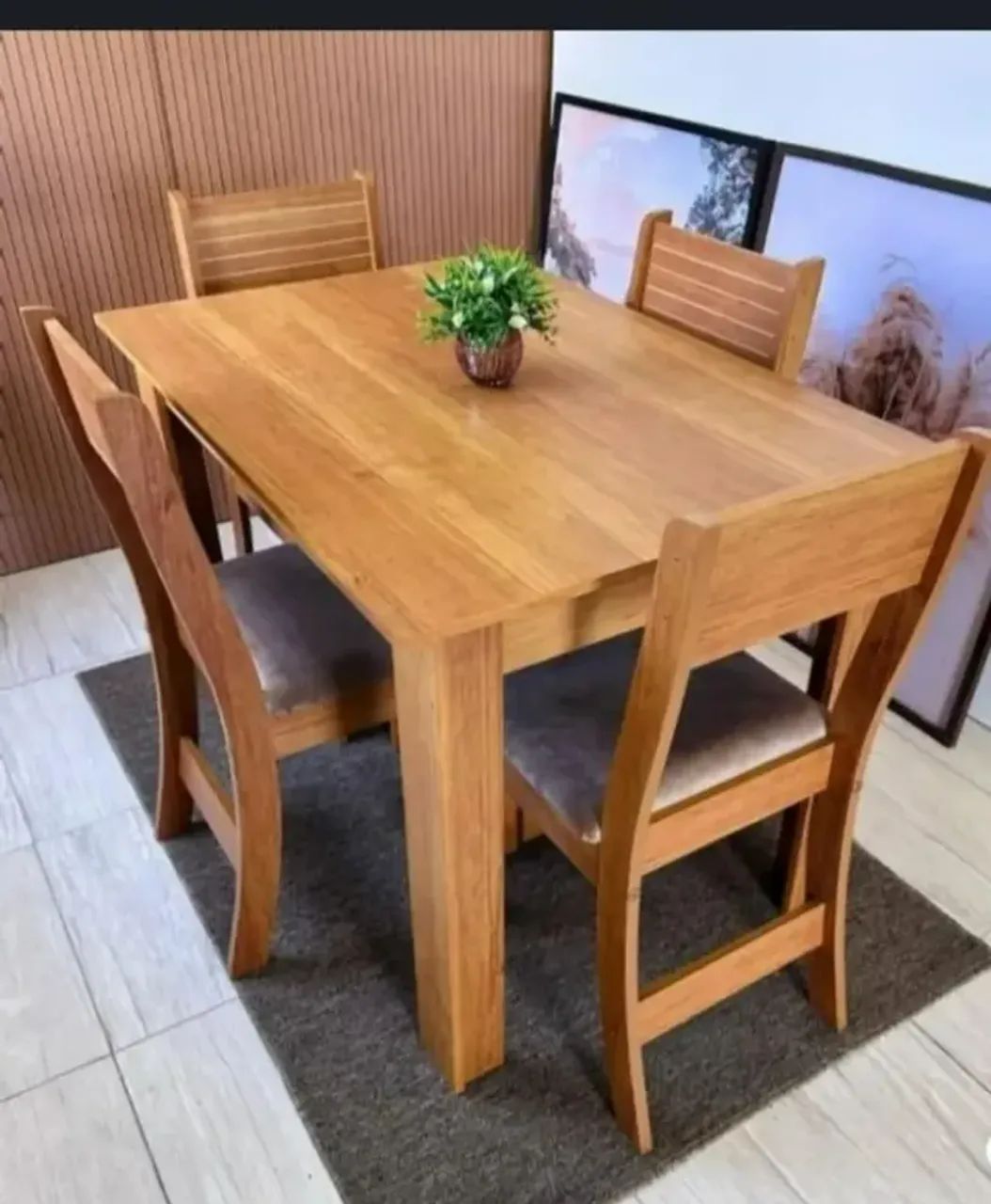 Mesa de Jantar Palace com Cadeiras Brisa Bombom