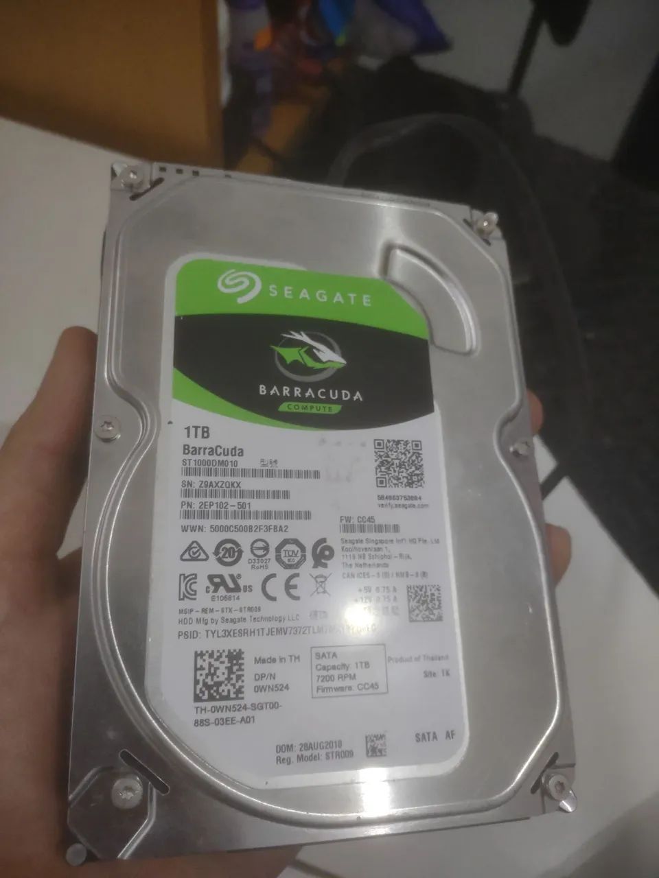 HD SEAGATE BARRACUDA 1 TB C/ CABO SATA - Foto 3