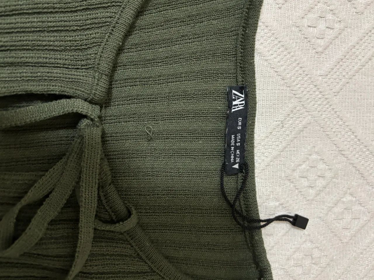 cropped zara verde feminino - Foto 2