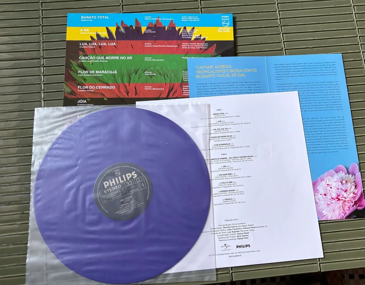 Vinil Gal Costa - Cantar (Roxo) - Foto 2