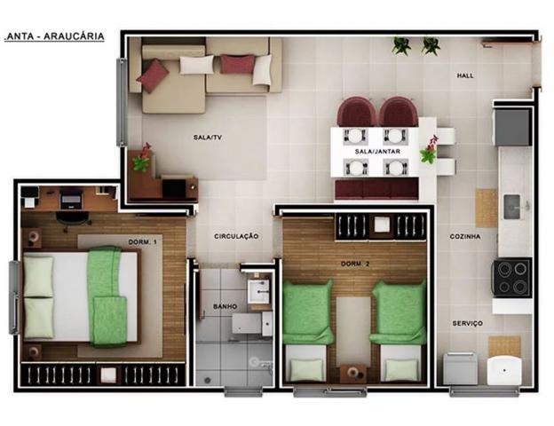 Apartamento à venda com 2 dormitórios em Jardim gibertoni, São carlos cod:479
