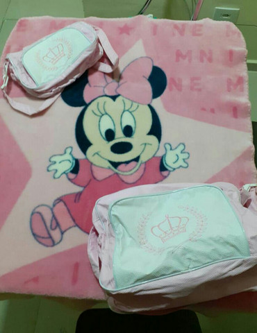 Bolsa saída de maternidade e cobertor - Foto 2