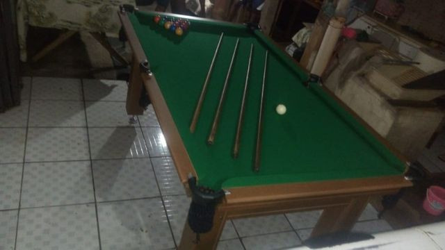Mesa Tentação de Sinuca Cor Cerejeira Tecido Verde Mod. CSEA7861 - Foto 2