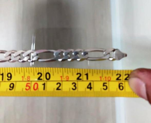 Corrente Prata 925 Italiana 56cm 54g Marca Prata Fina - Foto 6