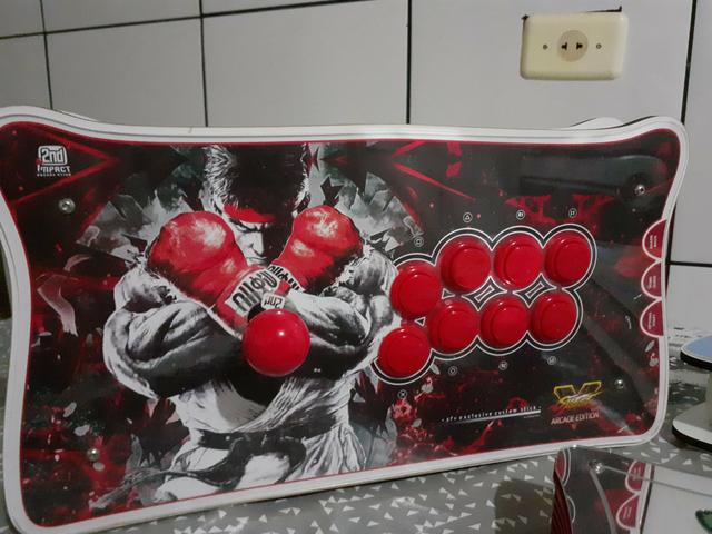 Raspberry pi 3, arcade stick , fliperama ,vídeo game retro 9 mil jogos, bartop - Foto 4