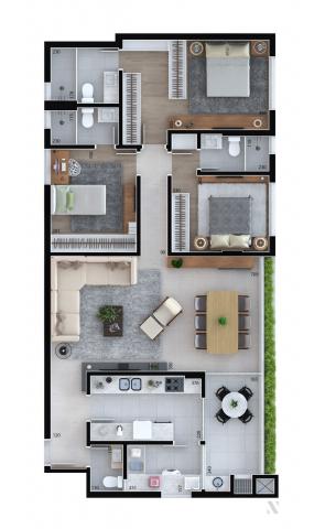 Apartamento residencial para venda, Cristo Rei, Curitiba - AP6996. - Foto 15