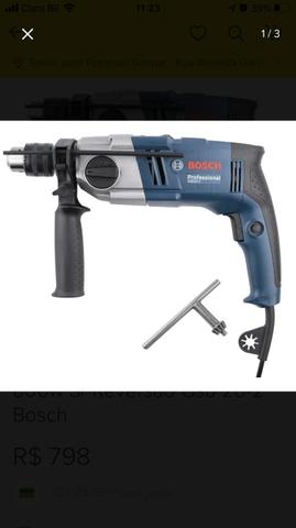 Furadeira Industrial 1/2 POL 800 W GSB 20-2 BOSCH - Foto 3