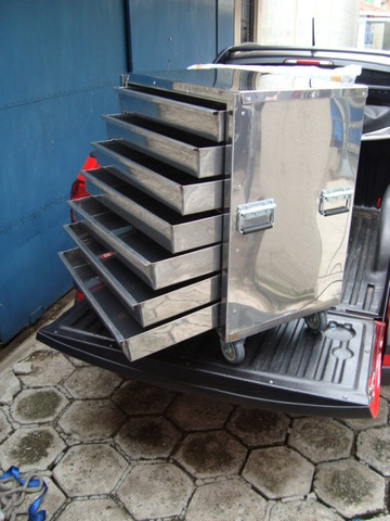 Gaveteiro Térmico Inox/Armário Para Pastéis - Pasteleiro de Feira Pagamento Facilitado - Foto 4