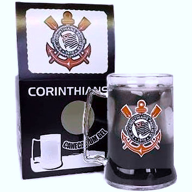 Caneca Corinthians Oficial Gel Congelante - Foto 4