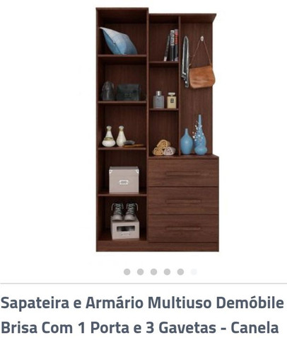 Sapateira e Armário Multiuso Demóbile Brisa - Foto 2