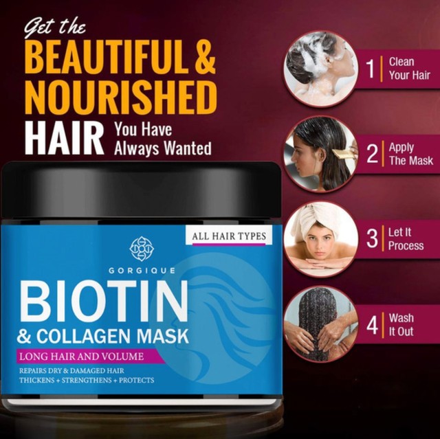 BIOTIN -Máscara de queratina restauradora capiliar