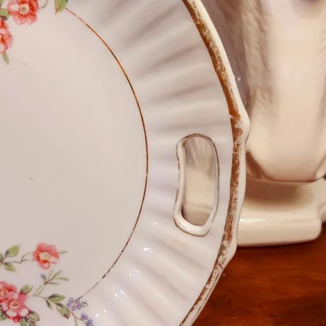 Antigo prato de bolo - Foto 3