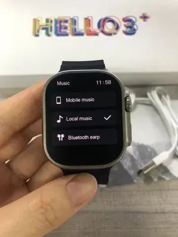 HELLO WATCH 3+ 4GB  CHAMADA BLUETOOTH MICROFONE EMBUTIDO - Foto 3