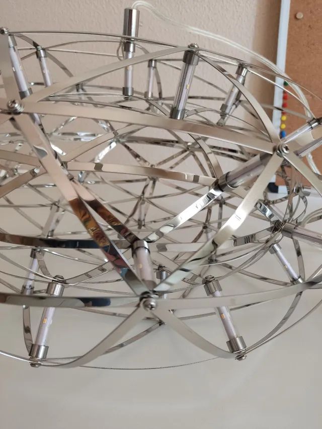 Lustre luminária de led em formato redondo  - Foto 5