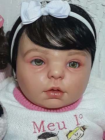 Bebê Reborn Laura sem Cabelinho Ultra Realista