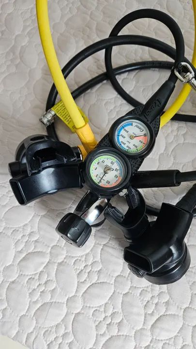 Kit regulador Mergulho Fun Dive, Respirador Principal E Octopus - Pouco uso!!! - Foto 5