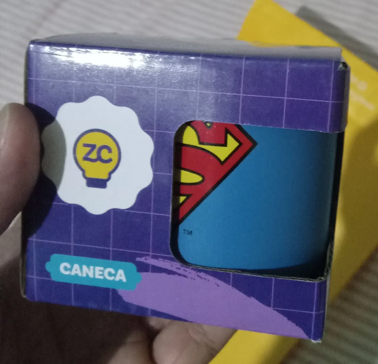 Mini caneca cerâmica temática Superman