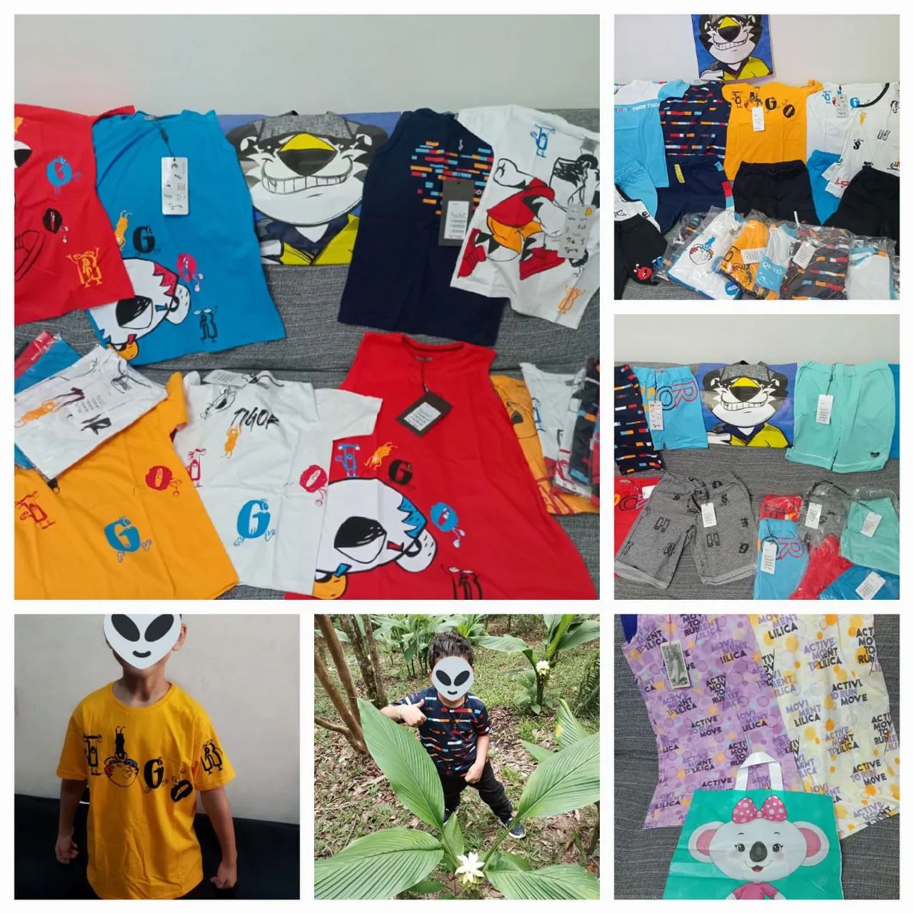 Roupas infantil da Tigor  novas do 4 ao 12 preço na descrição 