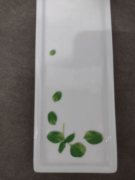 Bandeja retangular de porcelana  - Foto 4