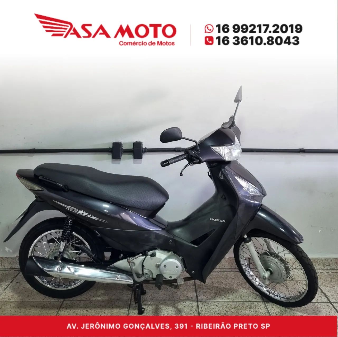 BIZ 125 KS 2009 CINZA *COM PARTIDA ELÉTRICA*