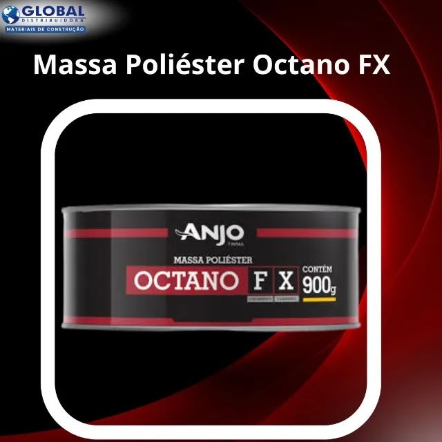 Massa Poliéster Octano FX 900g