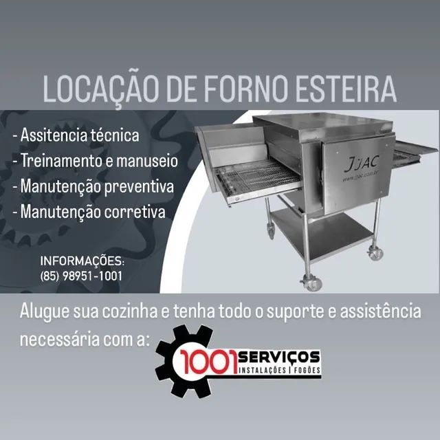 Locação de Forno esteira