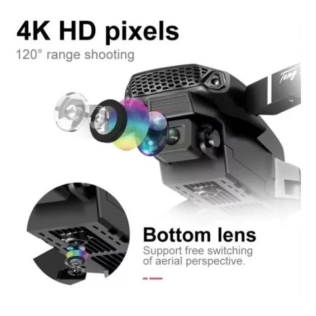 Drone E88 Dual Camera Novo - Foto 3