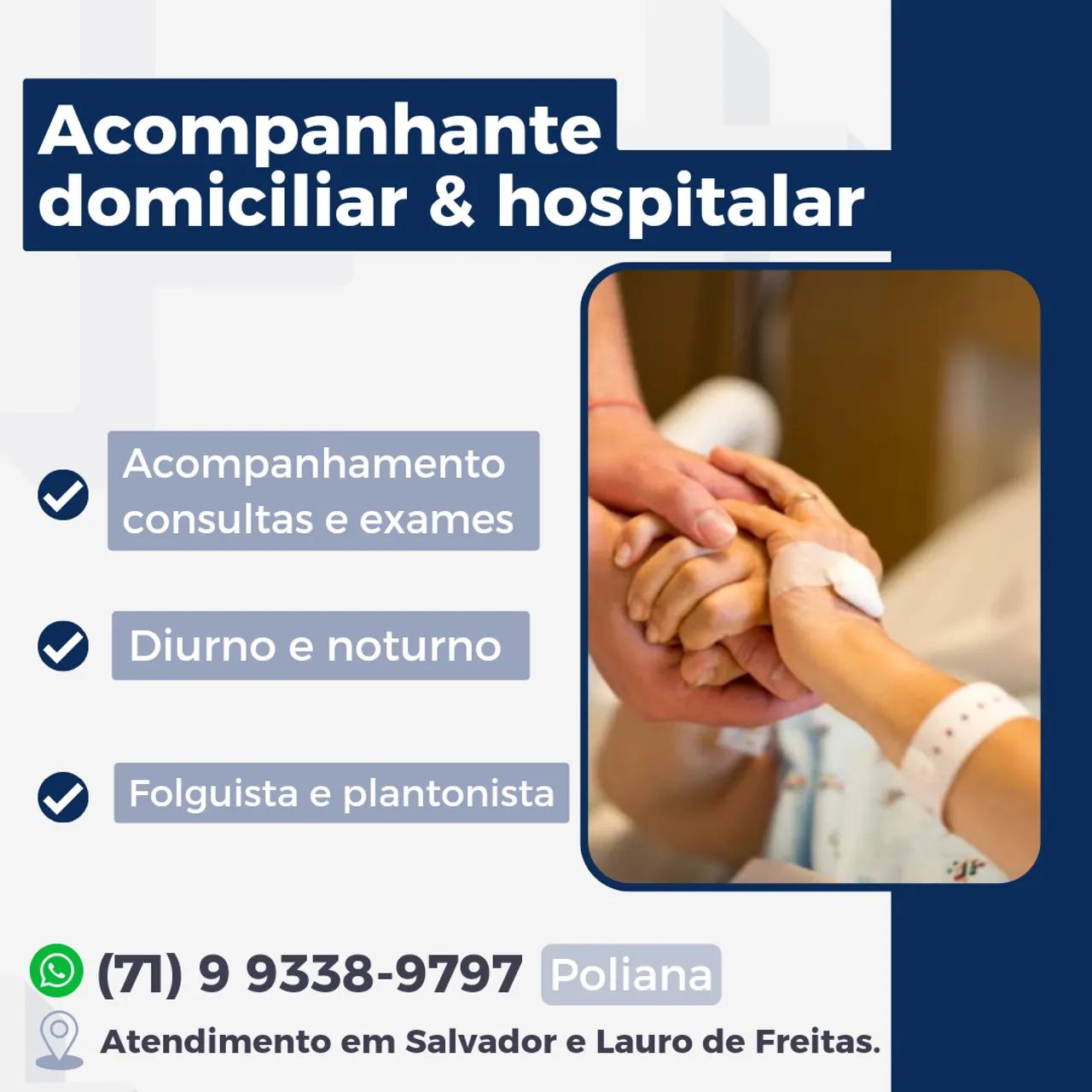 Acompanhante hospitalar - Serviços - Cabula, Salvador 1313834765 | OLX