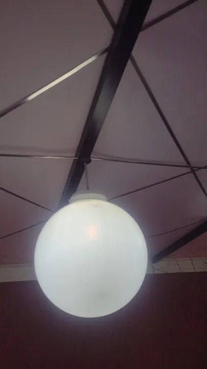 5 Globos de iluminação 42cm diâmetro 