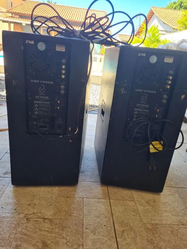 02 Caixas Ativas Attack Vrf 1550 A 500w - Foto 2