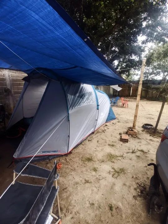 Barraca de Camping Quechua Arpenaz 4.1 - Pouco Usada, em Excelente Estado - Foto 3