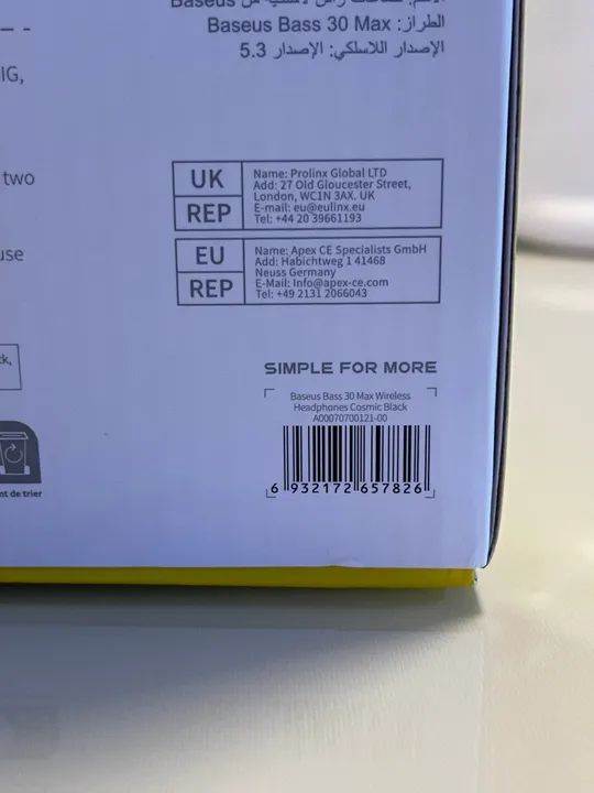 Fone de Ouvido Baseus Bass 30 Max- Novo - Foto 3