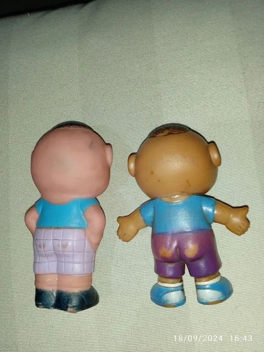 Antigos bonecos Cascão da turma da Monica. Duas peças. - Foto 4